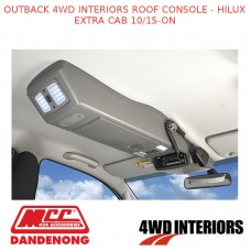 OUTBACK 4WD INTERIORS ROOF CONSOLE - HILUX EXTRA CAB 10/15-ON